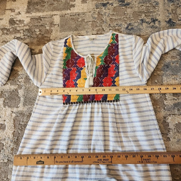 NWT J. Crew Embroidered Stripe Tunic. Women's size XXS - Picture 12 of 13